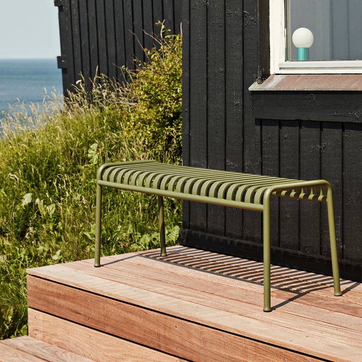 Palissade Bank von HAY in olive